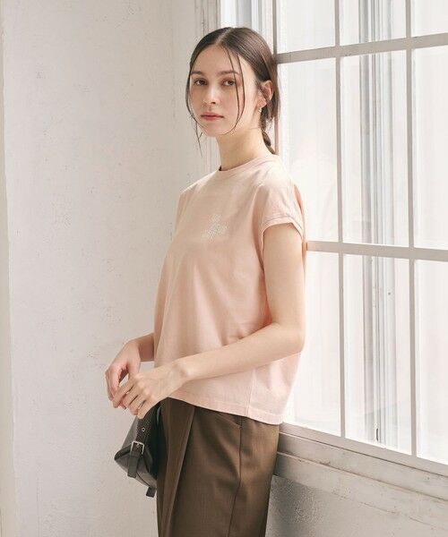 BEAUTY&YOUTH UNITED ARROWS / ビューティー&ユース ユナイテッドアローズ Tシャツ | コットン ロゴプリント フレンチスリーブ Tシャツ | 詳細25