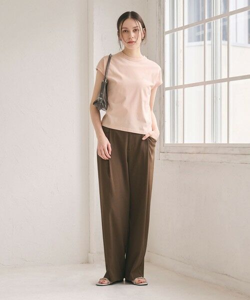 BEAUTY&YOUTH UNITED ARROWS / ビューティー&ユース ユナイテッドアローズ Tシャツ | コットン ロゴプリント フレンチスリーブ Tシャツ | 詳細26