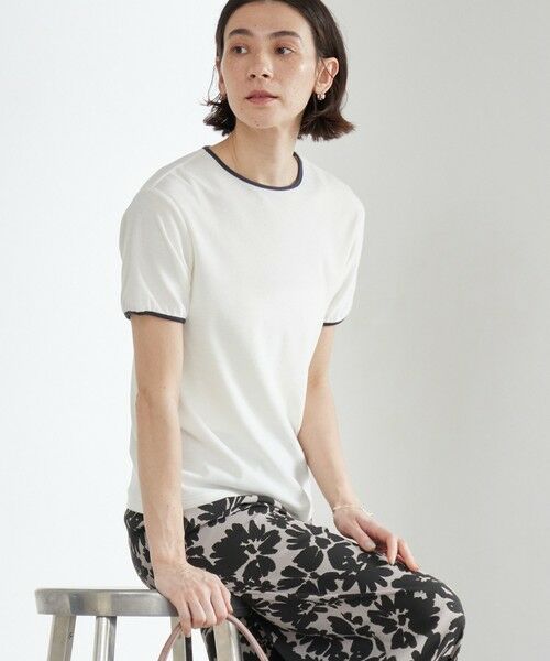 BEAUTY&YOUTH UNITED ARROWS / ビューティー&ユース ユナイテッドアローズ カットソー | シアー パイル リンガーTシャツ | 詳細1