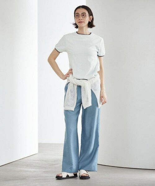 BEAUTY&YOUTH UNITED ARROWS / ビューティー&ユース ユナイテッドアローズ カットソー | シアー パイル リンガーTシャツ | 詳細25