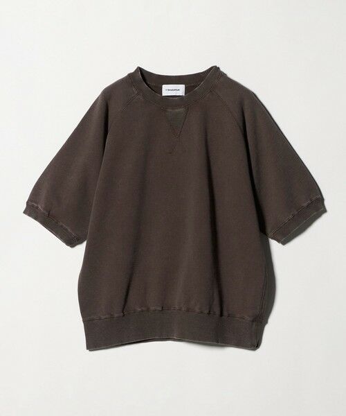 BEAUTY&YOUTH UNITED ARROWS / ビューティー&ユース ユナイテッドアローズ スウェット | コットン裏毛 ショートスリーブ スウェットプルオーバー（DK.BROWN）