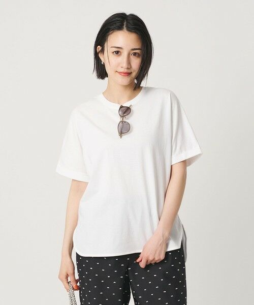 BEAUTY&YOUTH UNITED ARROWS / ビューティー&ユース ユナイテッドアローズ カットソー | コットン天竺 ラウンドヘム Tシャツ | 詳細4