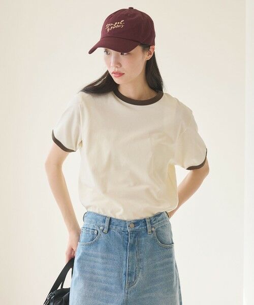 BEAUTY&YOUTH UNITED ARROWS / ビューティー&ユース ユナイテッドアローズ Tシャツ | コットン シアー リンガーTシャツ | 詳細1