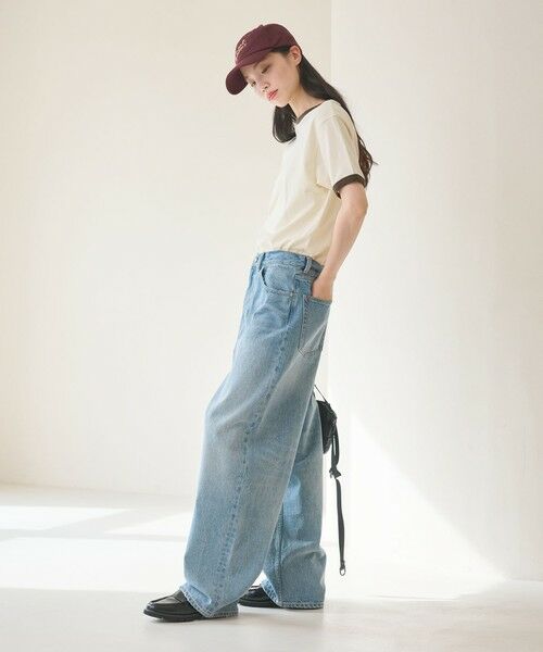 BEAUTY&YOUTH UNITED ARROWS / ビューティー&ユース ユナイテッドアローズ Tシャツ | コットン シアー リンガーTシャツ | 詳細3
