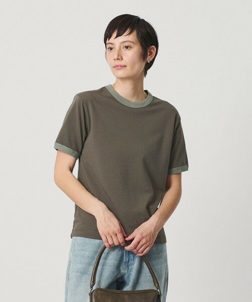 BEAUTY&YOUTH UNITED ARROWS / ビューティー&ユース ユナイテッドアローズ Tシャツ | コットン シアー リンガーTシャツ | 詳細9