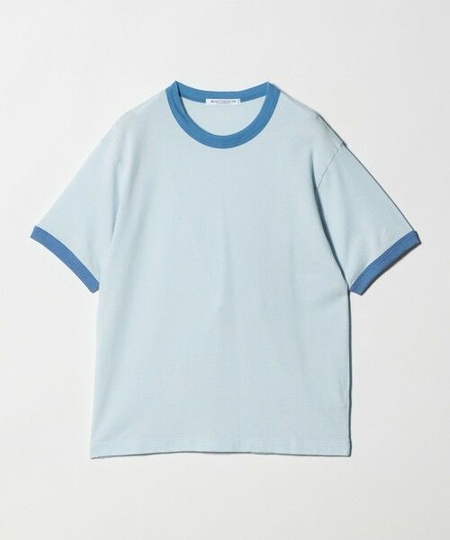 BEAUTY&YOUTH UNITED ARROWS / ビューティー&ユース ユナイテッドアローズ Tシャツ | コットン シアー リンガーTシャツ（LT.BLUE）