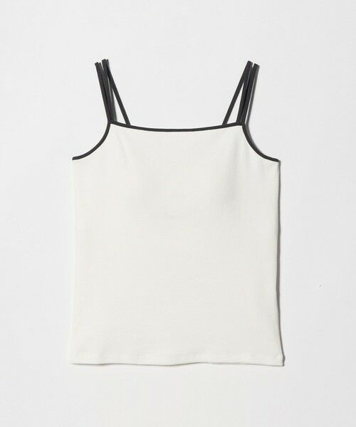 BEAUTY&YOUTH UNITED ARROWS / ビューティー&ユース ユナイテッドアローズ カットソー | カラーパイピング 2ストラップ キャミソール（OFF WHITE）