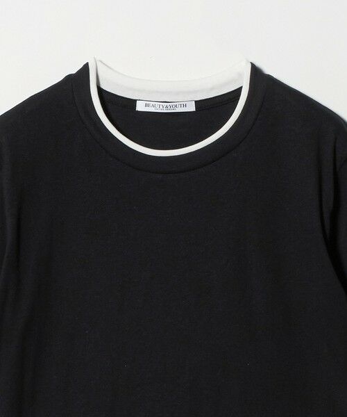 BEAUTY&YOUTH UNITED ARROWS / ビューティー&ユース ユナイテッドアローズ Tシャツ | 麻コットン レイヤード クルーネック Tシャツ | 詳細3