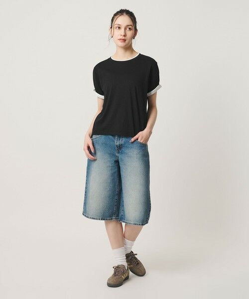 BEAUTY&YOUTH UNITED ARROWS / ビューティー&ユース ユナイテッドアローズ Tシャツ | 麻コットン レイヤード クルーネック Tシャツ | 詳細9