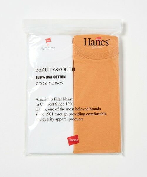 BEAUTY&YOUTH UNITED ARROWS / ビューティー&ユース ユナイテッドアローズ カットソー | 【別注】＜Hanes＞2パック Tシャツ 2（ORANGE）