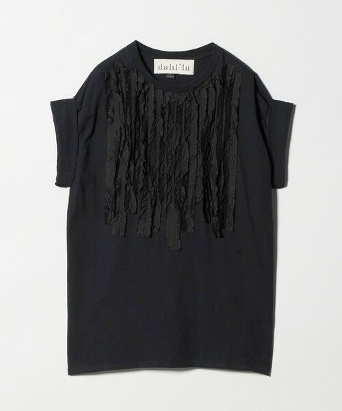 BEAUTY&YOUTH UNITED ARROWS / ビューティー&ユース ユナイテッドアローズ カットソー | ＜dahl’ia＞リメイク ショートスリーブ Tシャツ（BLACK）