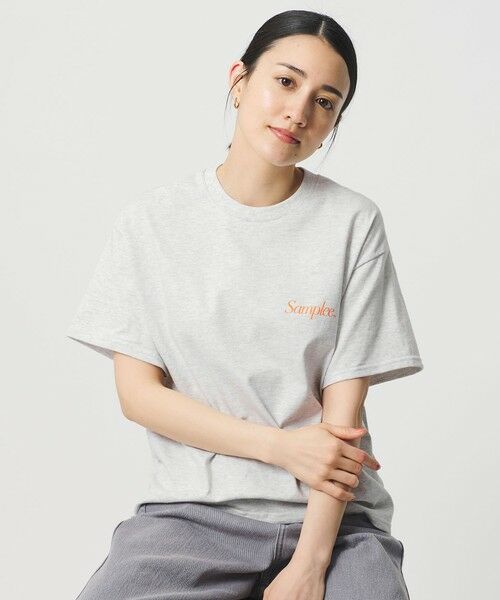 BEAUTY&YOUTH UNITED ARROWS / ビューティー&ユース ユナイテッドアローズ カットソー | 【別注】＜Samplee＞ショートスリーブ Tシャツ ライトグレー | 詳細1