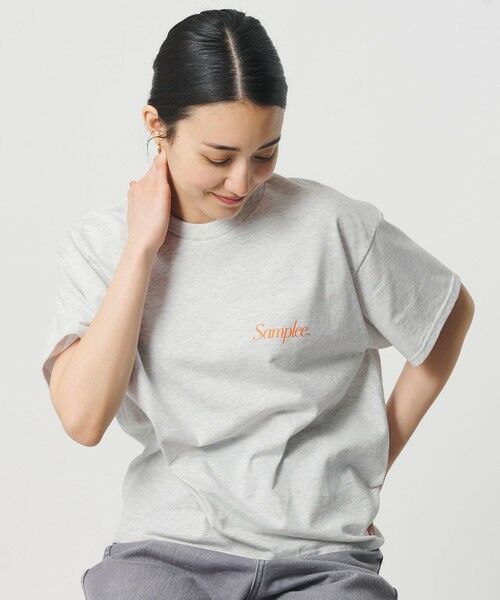 BEAUTY&YOUTH UNITED ARROWS / ビューティー&ユース ユナイテッドアローズ カットソー | 【別注】＜Samplee＞ショートスリーブ Tシャツ ライトグレー | 詳細2