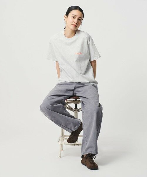 BEAUTY&YOUTH UNITED ARROWS / ビューティー&ユース ユナイテッドアローズ カットソー | 【別注】＜Samplee＞ショートスリーブ Tシャツ ライトグレー | 詳細3