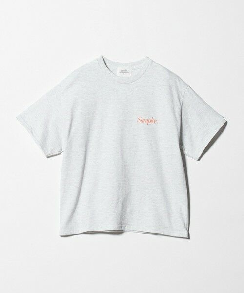 BEAUTY&YOUTH UNITED ARROWS / ビューティー&ユース ユナイテッドアローズ カットソー | 【別注】＜Samplee＞ショートスリーブ Tシャツ ライトグレー | 詳細7