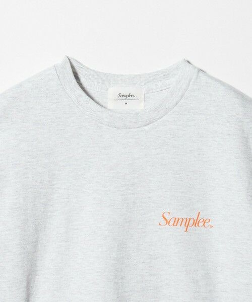 BEAUTY&YOUTH UNITED ARROWS / ビューティー&ユース ユナイテッドアローズ カットソー | 【別注】＜Samplee＞ショートスリーブ Tシャツ ライトグレー | 詳細9