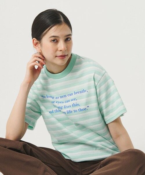 BEAUTY&YOUTH UNITED ARROWS / ビューティー&ユース ユナイテッドアローズ カットソー | 【別注】＜Samplee＞ボーダー ショートスリーブTシャツ | 詳細9