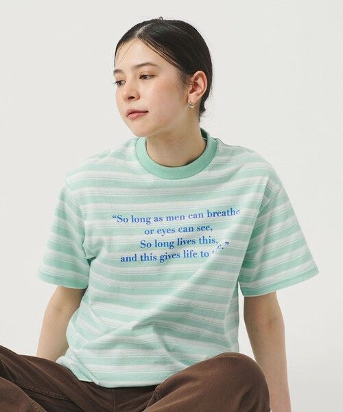 BEAUTY&YOUTH UNITED ARROWS / ビューティー&ユース ユナイテッドアローズ カットソー | 【別注】＜Samplee＞ボーダー ショートスリーブTシャツ | 詳細10