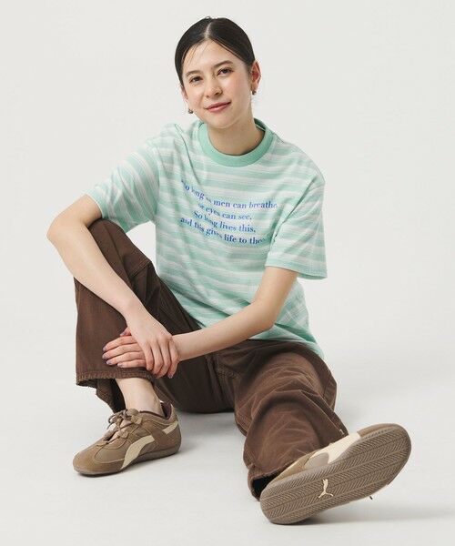BEAUTY&YOUTH UNITED ARROWS / ビューティー&ユース ユナイテッドアローズ カットソー | 【別注】＜Samplee＞ボーダー ショートスリーブTシャツ | 詳細11