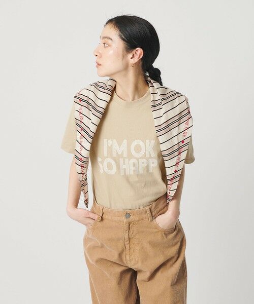BEAUTY&YOUTH UNITED ARROWS / ビューティー&ユース ユナイテッドアローズ カットソー | 【別注】＜FUNG＞プリント Tシャツ（BEIGE）
