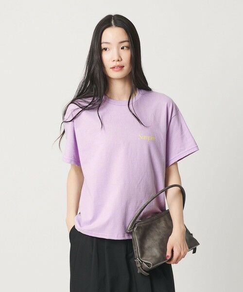 BEAUTY&YOUTH UNITED ARROWS / ビューティー&ユース ユナイテッドアローズ カットソー | 【別注】＜Samplee＞ショートスリーブ Tシャツ パープル | 詳細1