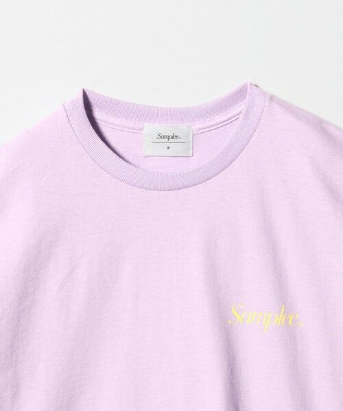 BEAUTY&YOUTH UNITED ARROWS / ビューティー&ユース ユナイテッドアローズ カットソー | 【別注】＜Samplee＞ショートスリーブ Tシャツ パープル | 詳細8