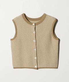 BEAUTY&YOUTH UNITED ARROWS / ビューティー&ユース ユナイテッドアローズ ベスト | コットンポリエステル ジャガード 2WAYニットベスト  ウォッシャブル