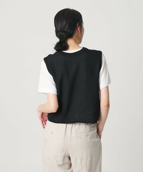 BEAUTY&YOUTH UNITED ARROWS / ビューティー&ユース ユナイテッドアローズ ベスト | コットンポリエステル ジャガード 2WAYニットベスト  ウォッシャブル | 詳細1
