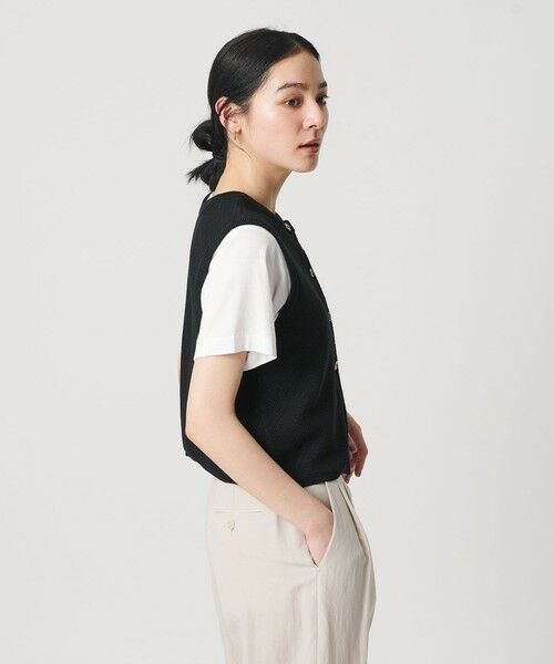 BEAUTY&YOUTH UNITED ARROWS / ビューティー&ユース ユナイテッドアローズ ベスト | コットンポリエステル ジャガード 2WAYニットベスト  ウォッシャブル | 詳細2