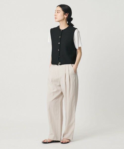 BEAUTY&YOUTH UNITED ARROWS / ビューティー&ユース ユナイテッドアローズ ベスト | コットンポリエステル ジャガード 2WAYニットベスト  ウォッシャブル | 詳細3