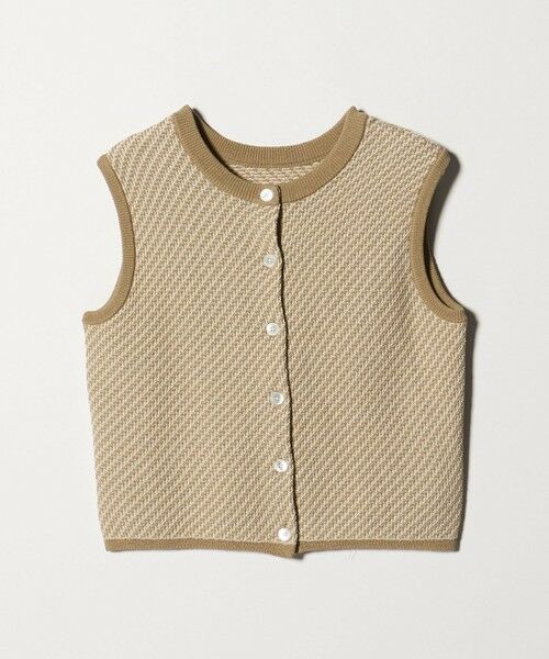 BEAUTY&YOUTH UNITED ARROWS / ビューティー&ユース ユナイテッドアローズ ベスト | コットンポリエステル ジャガード 2WAYニットベスト  ウォッシャブル | 詳細20