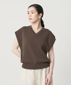 BEAUTY&YOUTH UNITED ARROWS / ビューティー&ユース ユナイテッドアローズ ニット・セーター | フルニードル フレンチスリーブ ニットプルオーバー ウォッシャブル