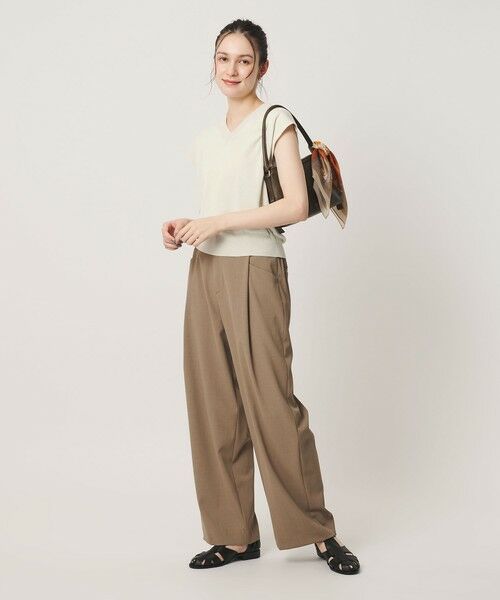 BEAUTY&YOUTH UNITED ARROWS / ビューティー&ユース ユナイテッドアローズ ニット・セーター | フルニードル フレンチスリーブ ニットプルオーバー ウォッシャブル | 詳細3