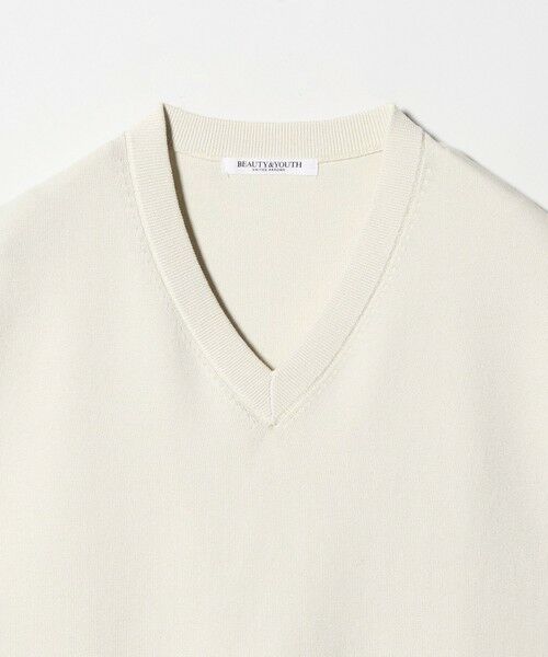BEAUTY&YOUTH UNITED ARROWS / ビューティー&ユース ユナイテッドアローズ ニット・セーター | フルニードル フレンチスリーブ ニットプルオーバー ウォッシャブル | 詳細7