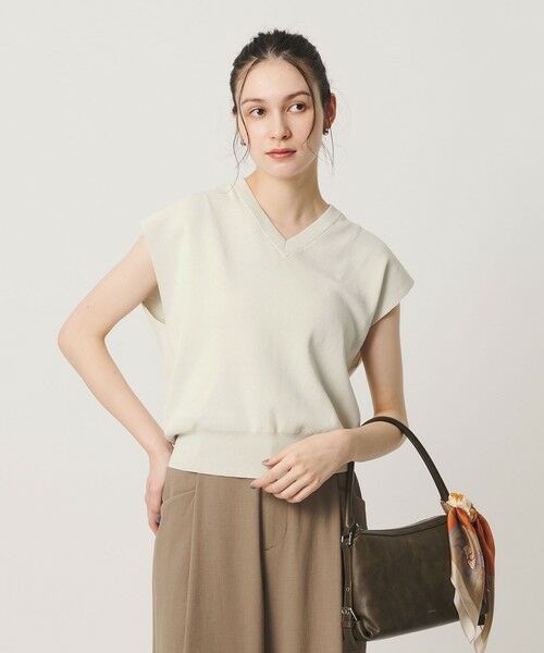 BEAUTY&YOUTH UNITED ARROWS / ビューティー&ユース ユナイテッドアローズ ニット・セーター | フルニードル フレンチスリーブ ニットプルオーバー ウォッシャブル | 詳細2