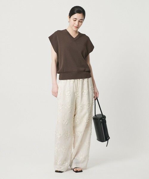 BEAUTY&YOUTH UNITED ARROWS / ビューティー&ユース ユナイテッドアローズ ニット・セーター | フルニードル フレンチスリーブ ニットプルオーバー ウォッシャブル | 詳細5