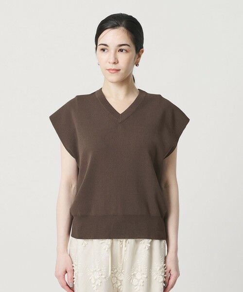 BEAUTY&YOUTH UNITED ARROWS / ビューティー&ユース ユナイテッドアローズ ニット・セーター | フルニードル フレンチスリーブ ニットプルオーバー ウォッシャブル | 詳細6