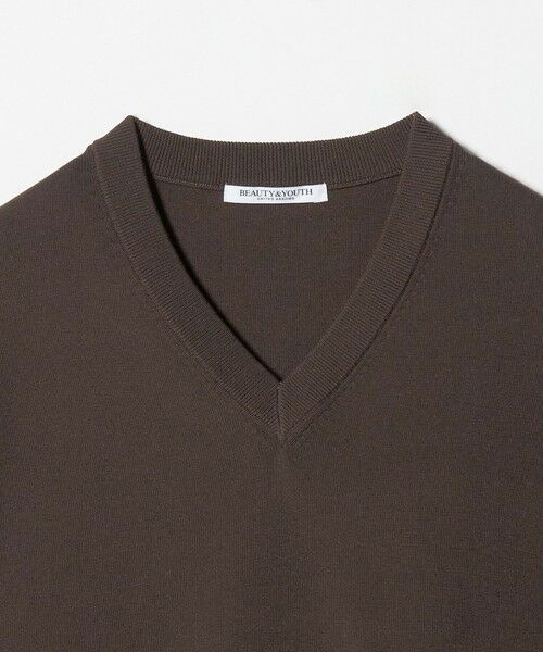 BEAUTY&YOUTH UNITED ARROWS / ビューティー&ユース ユナイテッドアローズ ニット・セーター | フルニードル フレンチスリーブ ニットプルオーバー ウォッシャブル | 詳細11