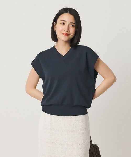 BEAUTY&YOUTH UNITED ARROWS / ビューティー&ユース ユナイテッドアローズ ニット・セーター | フルニードル フレンチスリーブ ニットプルオーバー ウォッシャブル | 詳細26
