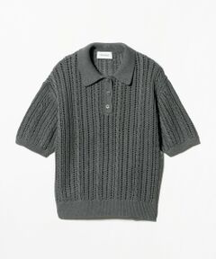 BEAUTY&YOUTH UNITED ARROWS / ビューティー&ユース ユナイテッドアローズ ニット・セーター | コットンメッシュ ケーブル ポロシャツ