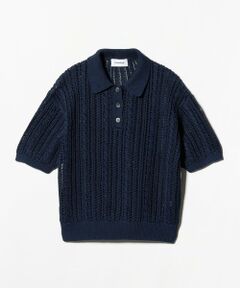 BEAUTY&YOUTH UNITED ARROWS / ビューティー&ユース ユナイテッドアローズ ニット・セーター | コットンメッシュ ケーブル ポロシャツ