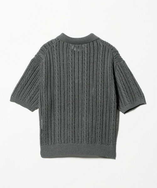 BEAUTY&YOUTH UNITED ARROWS / ビューティー&ユース ユナイテッドアローズ ニット・セーター | コットンメッシュ ケーブル ポロシャツ | 詳細1