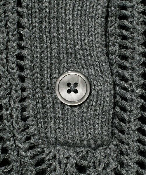 BEAUTY&YOUTH UNITED ARROWS / ビューティー&ユース ユナイテッドアローズ ニット・セーター | コットンメッシュ ケーブル ポロシャツ | 詳細4