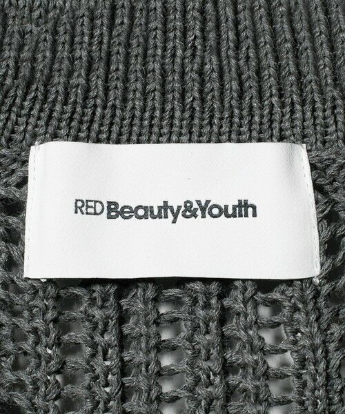 BEAUTY&YOUTH UNITED ARROWS / ビューティー&ユース ユナイテッドアローズ ニット・セーター | コットンメッシュ ケーブル ポロシャツ | 詳細6