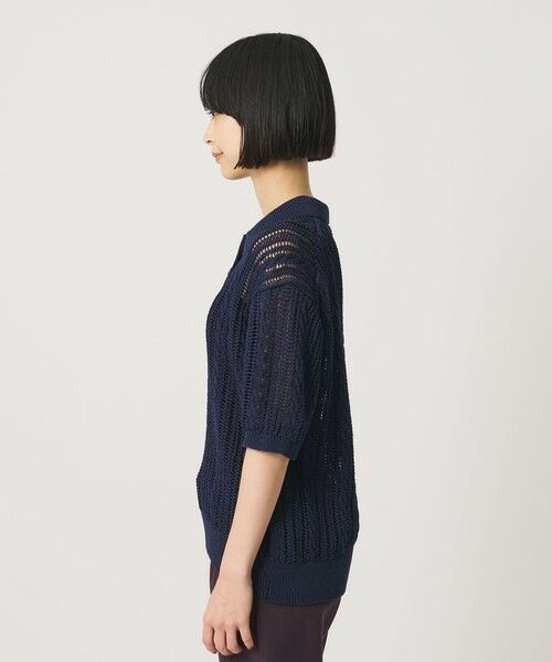 BEAUTY&YOUTH UNITED ARROWS / ビューティー&ユース ユナイテッドアローズ ニット・セーター | コットンメッシュ ケーブル ポロシャツ | 詳細16