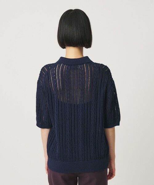 BEAUTY&YOUTH UNITED ARROWS / ビューティー&ユース ユナイテッドアローズ ニット・セーター | コットンメッシュ ケーブル ポロシャツ | 詳細17