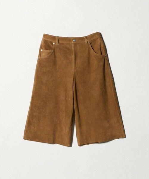 BEAUTY&YOUTH UNITED ARROWS / ビューティー&ユース ユナイテッドアローズ ショート・ハーフ・半端丈パンツ | ゴートスエード 5ポケット ショーツ（MD.BROWN）