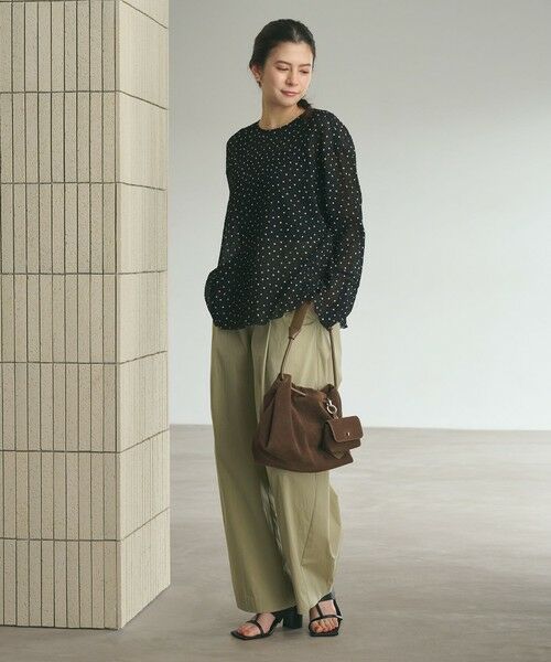BEAUTY&YOUTH UNITED ARROWS / ビューティー&ユース ユナイテッドアローズ シャツ・ブラウス | ポリエステル ドット シアー ブラウス ウォッシャブル | 詳細12