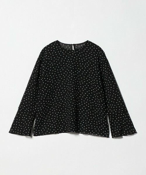 BEAUTY&YOUTH UNITED ARROWS / ビューティー&ユース ユナイテッドアローズ シャツ・ブラウス | ポリエステル ドット シアー ブラウス ウォッシャブル（BLACK）