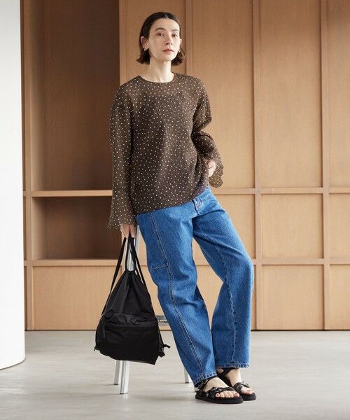 BEAUTY&YOUTH UNITED ARROWS / ビューティー&ユース ユナイテッドアローズ シャツ・ブラウス | ポリエステル ドット シアー ブラウス ウォッシャブル | 詳細7